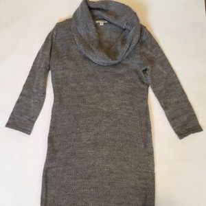 Gray Maternity cowl neck sweater dress Xs